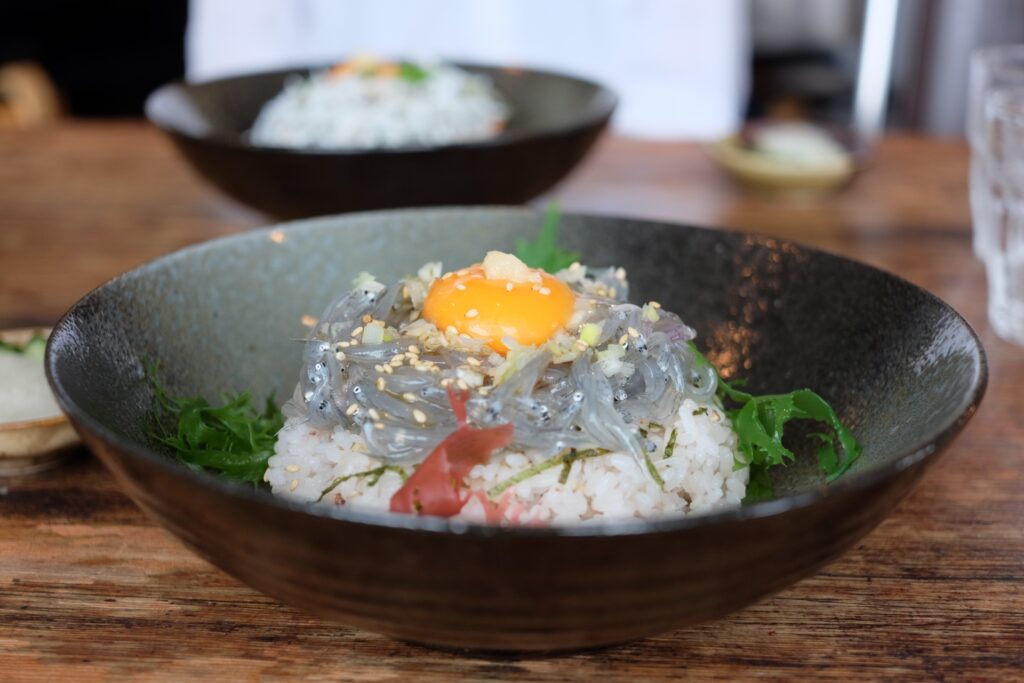 茨城のご当地グルメ(生しらす丼)